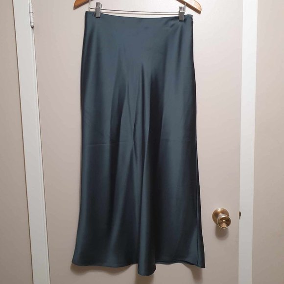 Club Monaco Slip Skirt - 4 - Grey/Purple - Picture 5 of 7